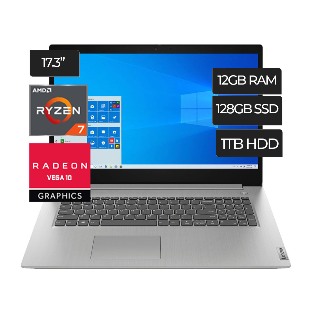 Laptop LENOVO Ryzen 7 128GB SSD 1TB 12RAM GRATIS MOUSE + ESTUCHE HASTA AGOTAR STOCK