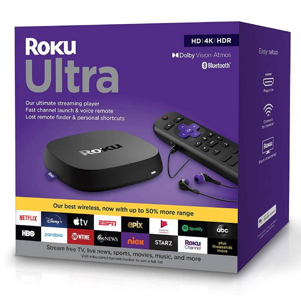 Roku Ultra 2020 | Reproductor multimedia de streaming HD/4K/HDR