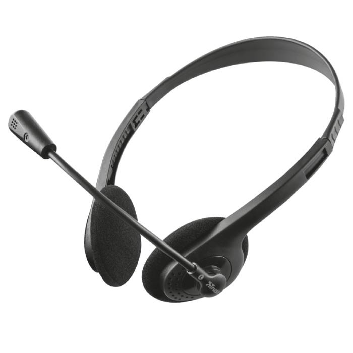 Audífonos TRUST Primo Headset ultraligeros con micrófono flexible ajustable