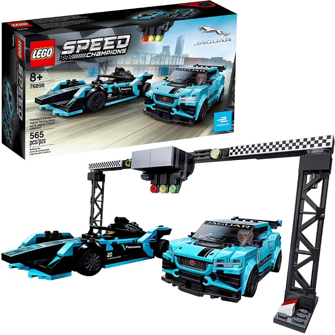 LEGO Speed Champions Formula E Panasonic Jaguar Racing Gen2 coche y Jaguar I-PACE 565 piezas