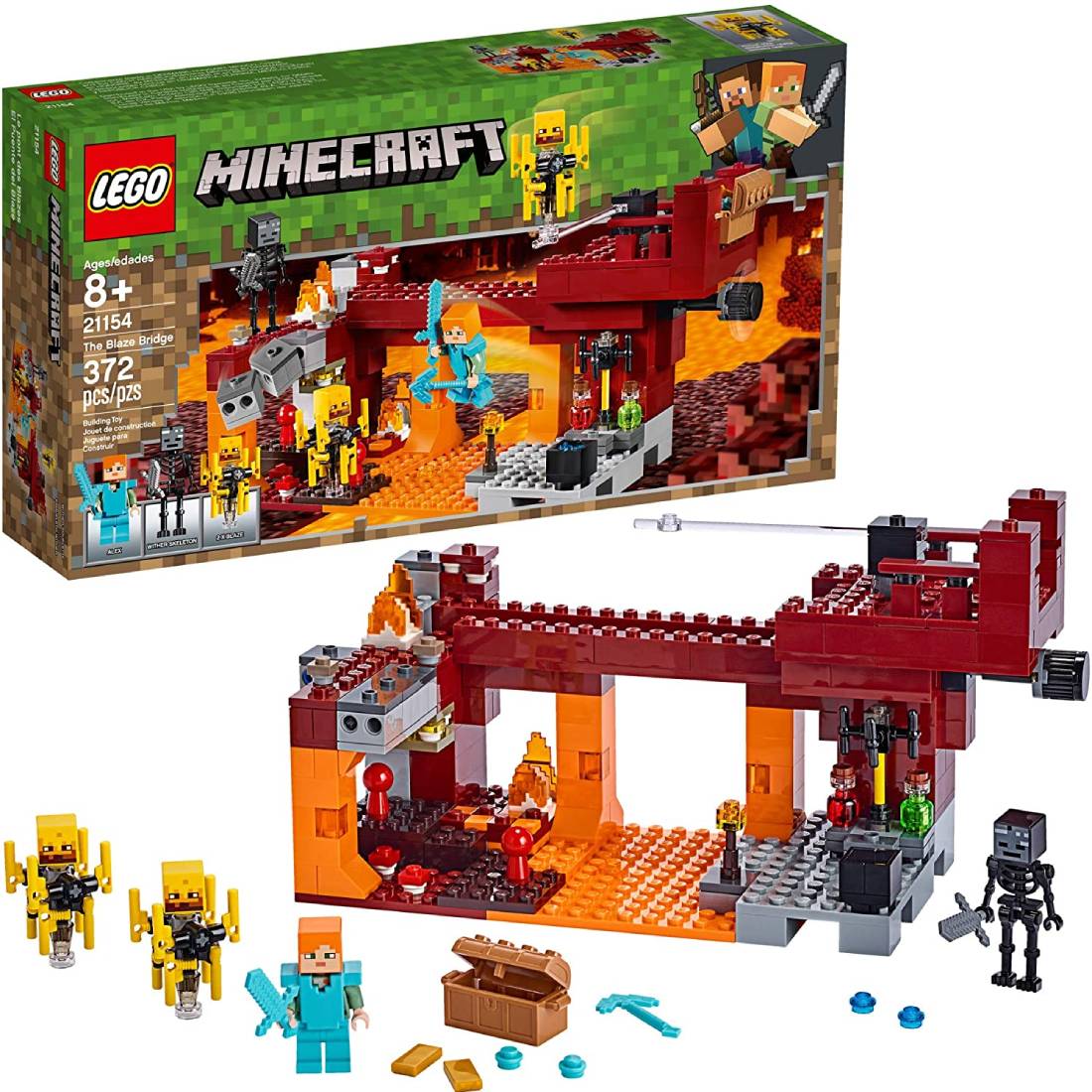 LEGO Minecraft The Blaze Bridge 372 piezas
