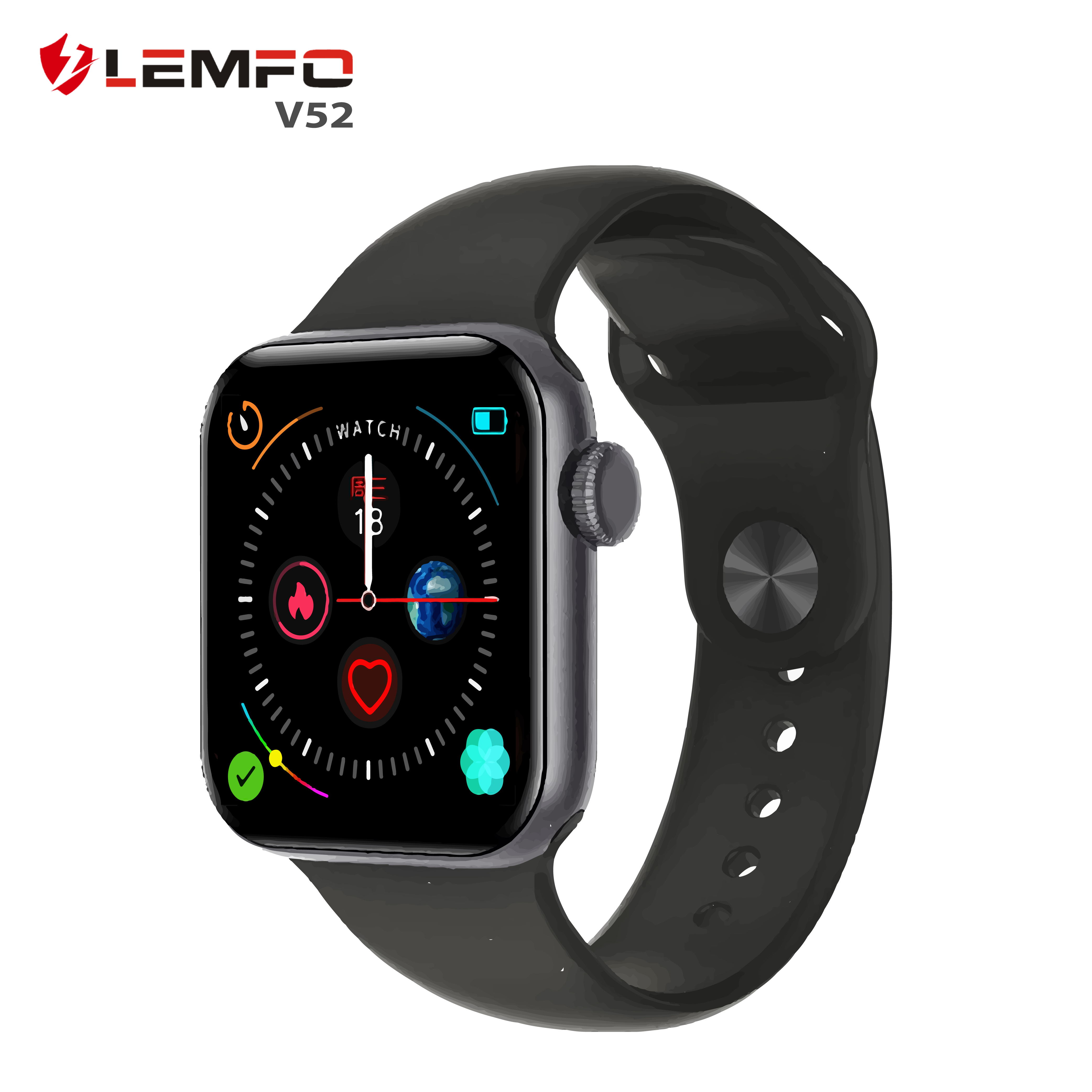 Smartwatch LEMFO v52 Medidor de presión arterial