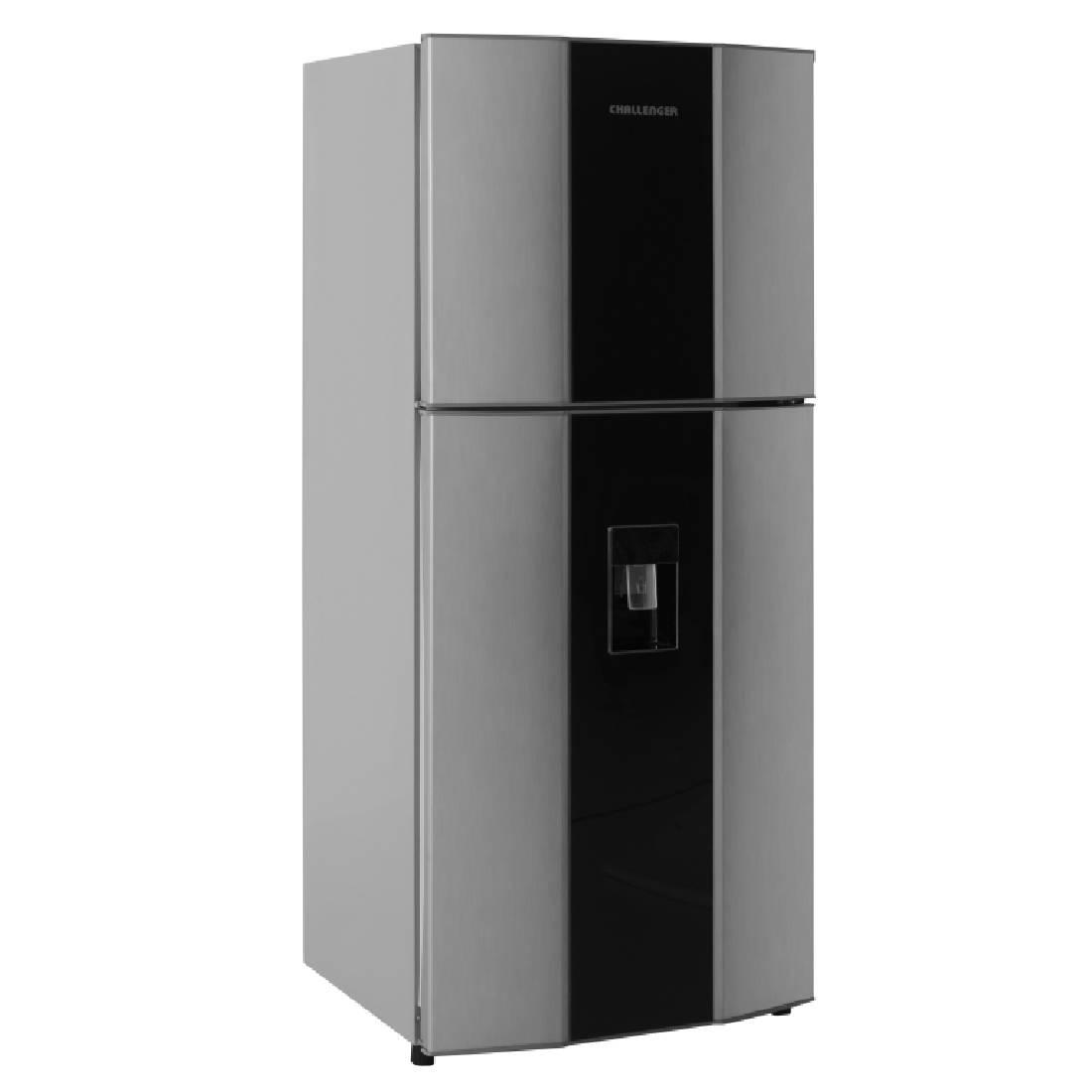 Refrigeradora CHALLENGER CR428 No Frost Gris con Acrílico