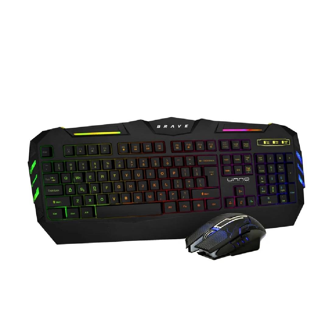 Combo Gamer: Teclado Y Mouse Brave