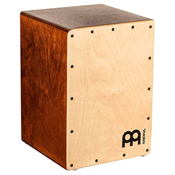 Cajón para música, compacto, de madera de abedul con lazos internos