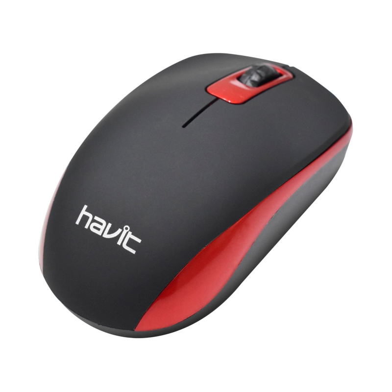 Mouse HAVIT Inalámbrico MS626GT Rojo USB 1200 DPI 3 botones